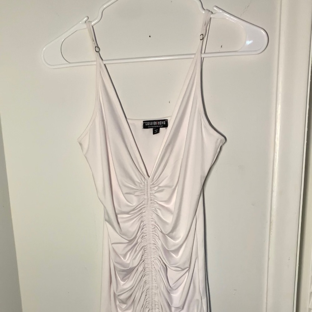 Fashion Nova White Bodycon Dress